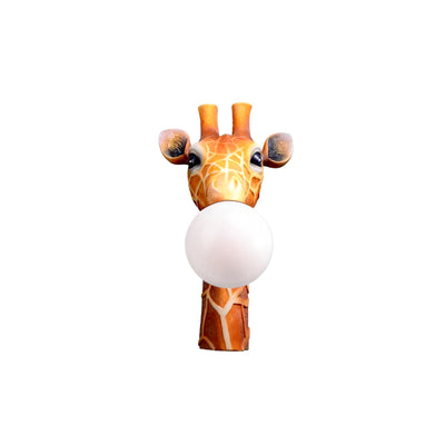 Giraffe Bubblegum Wall Lamp - Hand Crafted Resin Light Fixture