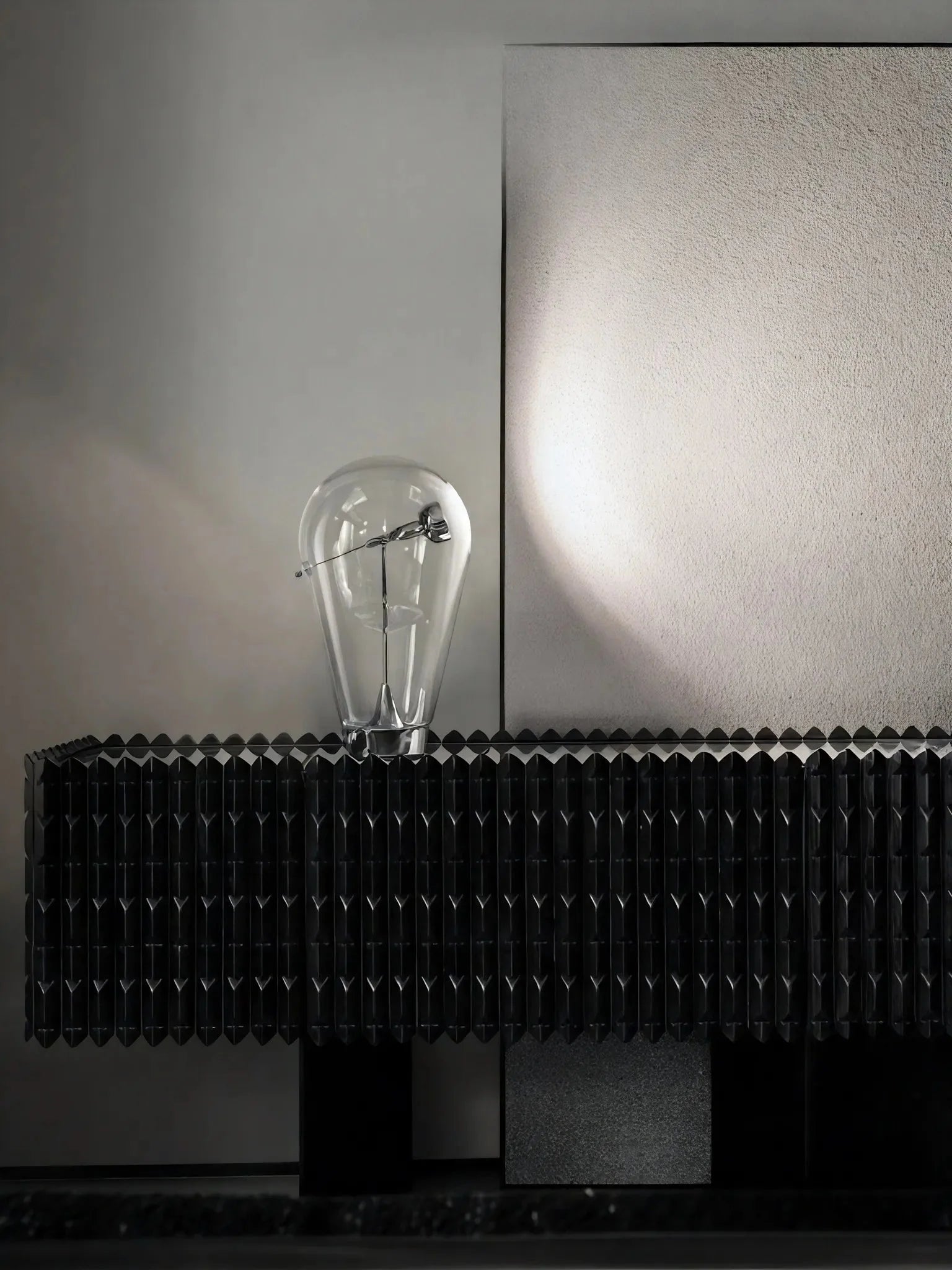 GLASS-WHISPER | Sculptural Chrome & Glass Illumination