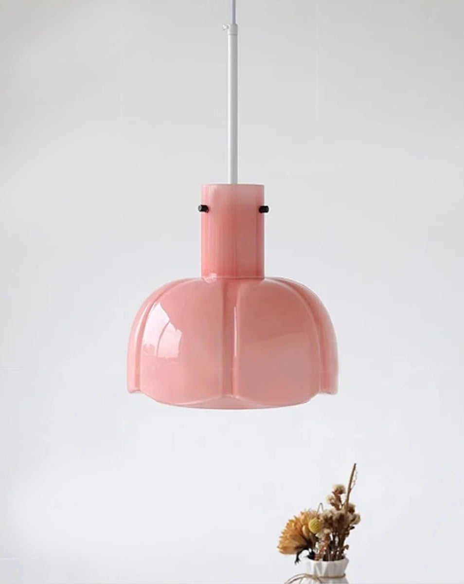 Glass Tulip Pendant Light | Modern Ceiling Lamp 10.2"x15.7"