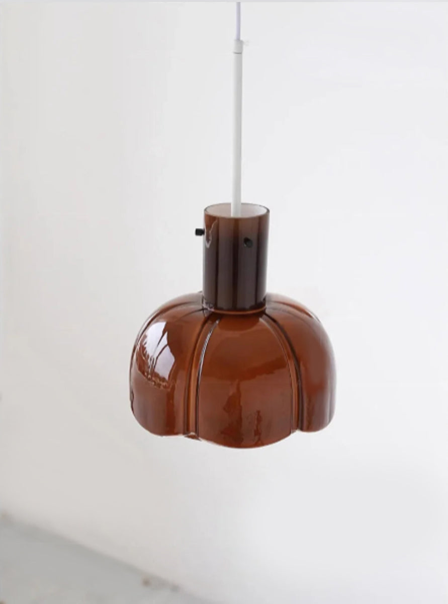 Glass Tulip Pendant Light | Modern Ceiling Lamp 10.2"x15.7"