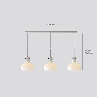 Glass Tulip Pendant Light | Modern Ceiling Lamp 10.2"x15.7"