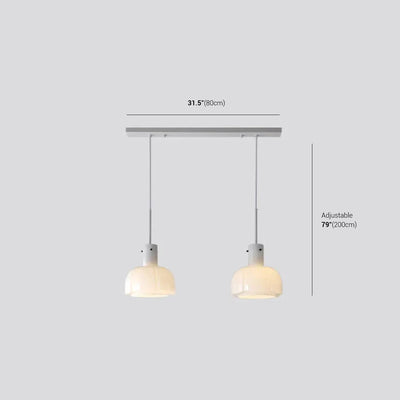 Glass Tulip Pendant Light | Modern Ceiling Lamp 10.2"x15.7"