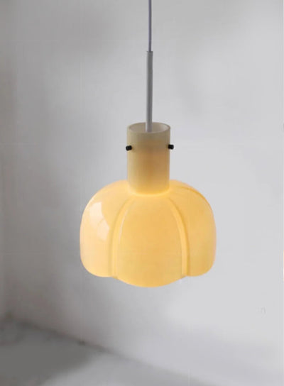 Glass Tulip Pendant Light | Modern Ceiling Lamp 10.2"x15.7"