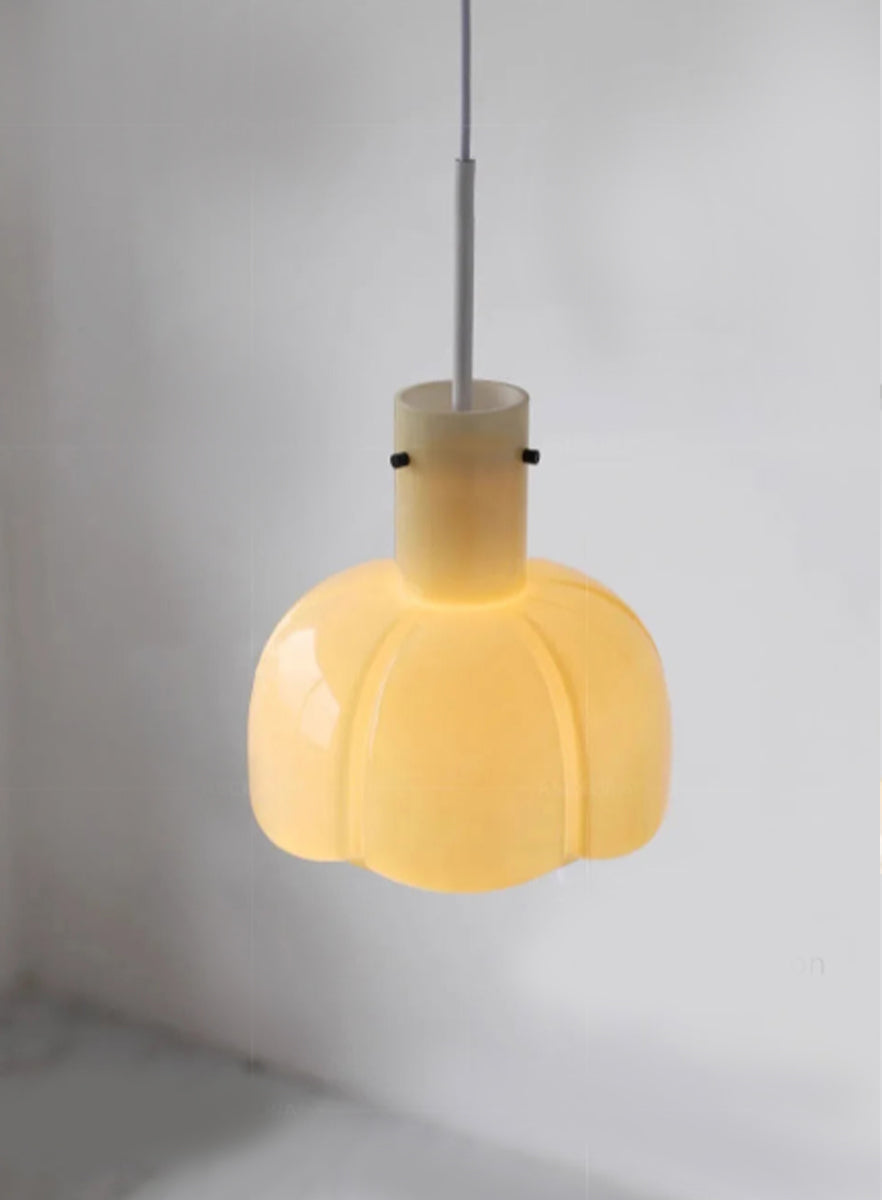 Glass Tulip Pendant Light | Modern Ceiling Lamp 10.2"x15.7"