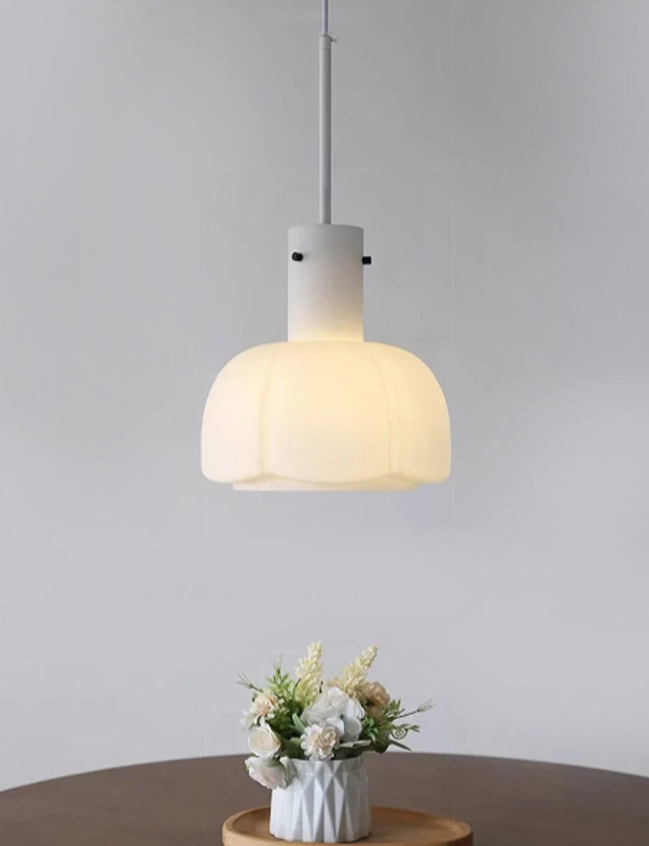 Glass Tulip Pendant Light | Modern Ceiling Lamp 10.2"x15.7"