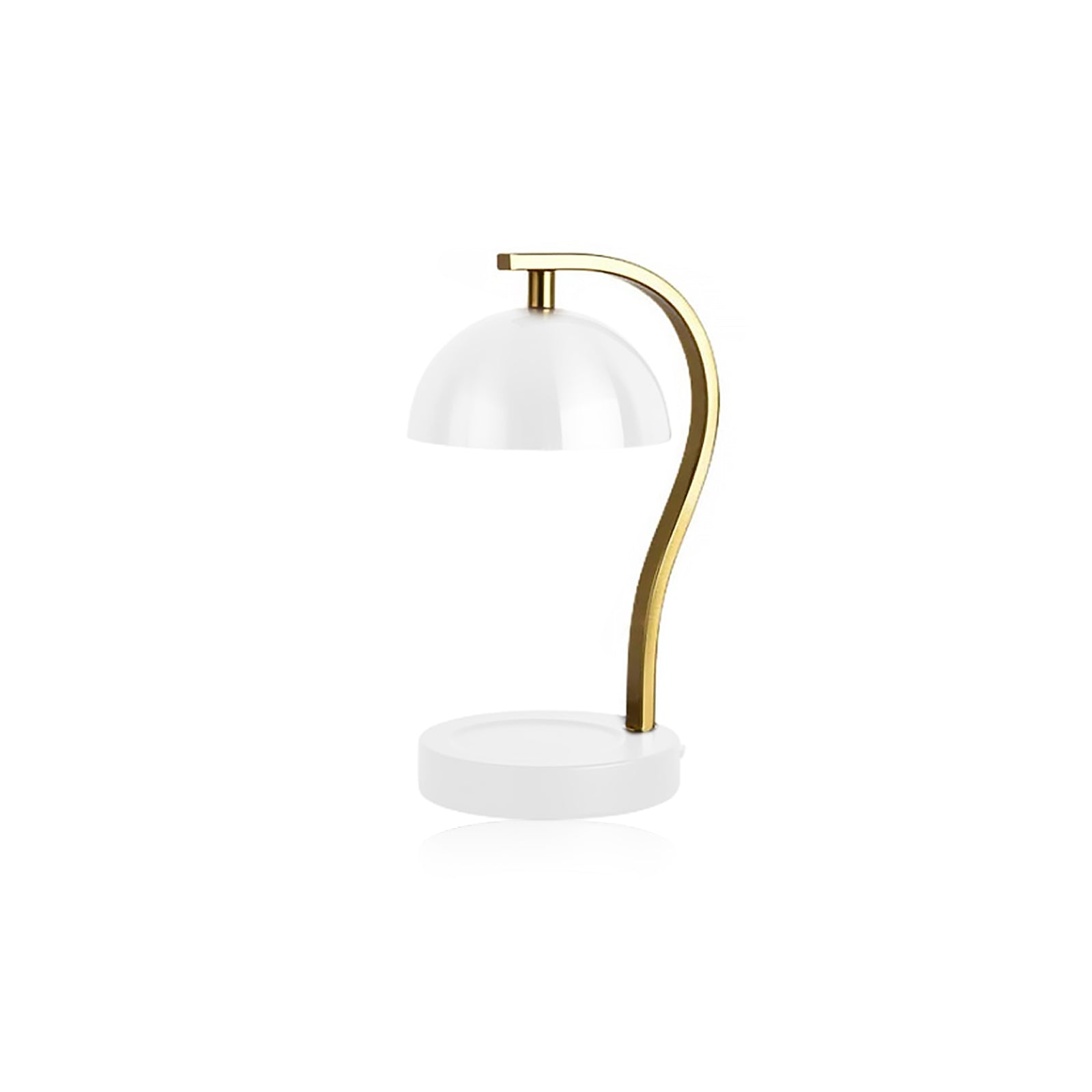 Golden Candle Warmer - Retro Curved Bar Stand Metal Lamp