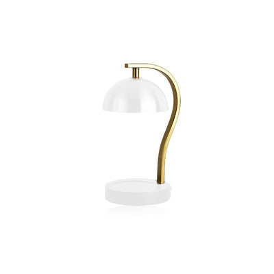 Golden Candle Warmer - Retro Curved Bar Stand Metal Lamp