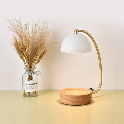 Golden Candle Warmer - Retro Dome Stand, Adjustable Timer