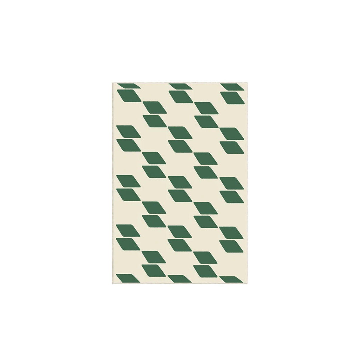 Green Retro Area Rug - French Patterned Carpet