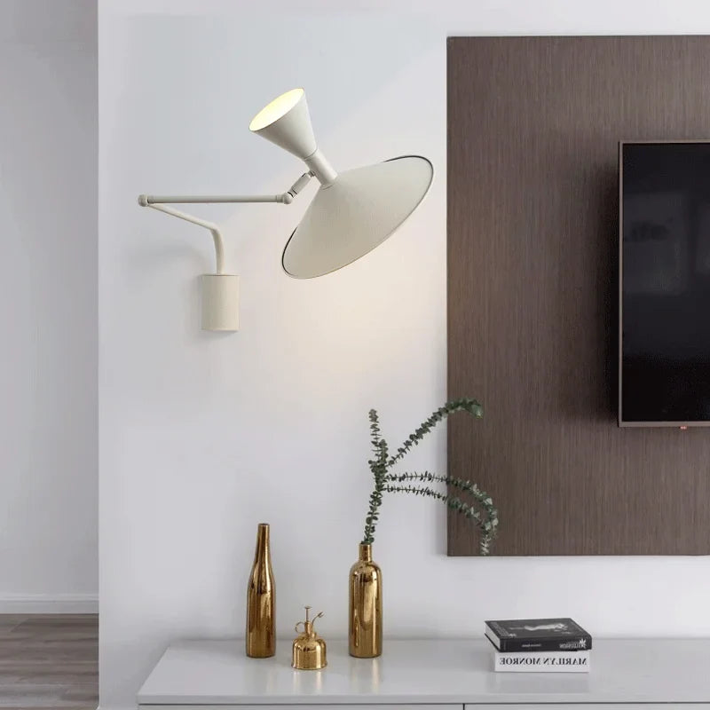 Swing Arm Wall Lamp - Industrial Plug In Sconce