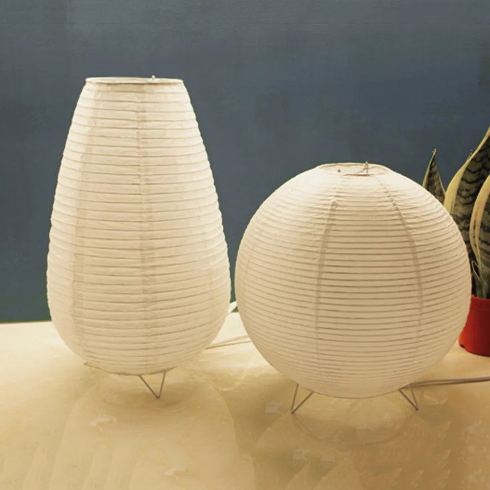 Rice Paper Lantern - Lightweight Japanese Cylinder Lamp
