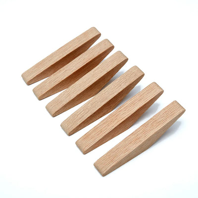 Wooden Wall Hanger - Angular Solid Wood Hook