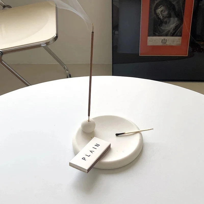 Ceramic Incense Holder – Handcrafted Minimalist Decor