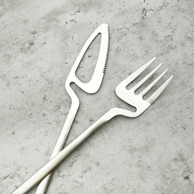 Stainless Steel Dinnerware | Irregular Shape Plates Modern Set