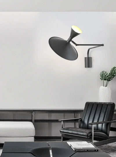 Swing Arm Wall Lamp - Industrial Plug In Sconce