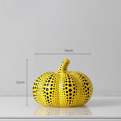 Kusama Pumpkin Sculpture - Artistic Pumpkin Statue