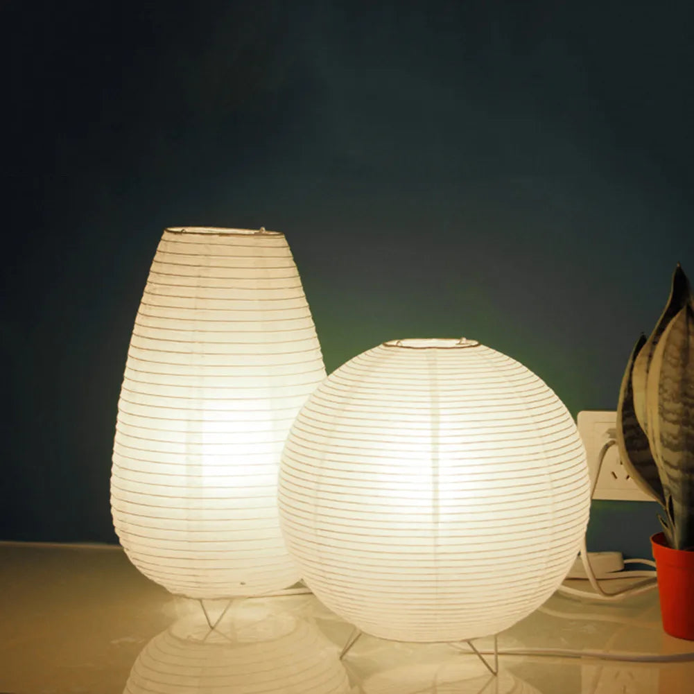Rice Paper Lantern - Lightweight Japanese Cylinder Lamp