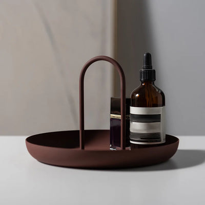 Nordic Round Tray - Functional ABS Home Decor Organizer