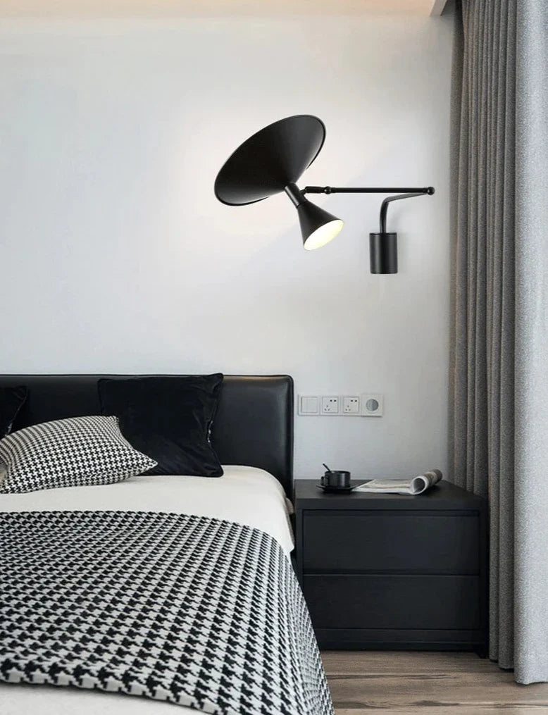 Swing Arm Wall Lamp - Industrial Plug In Sconce