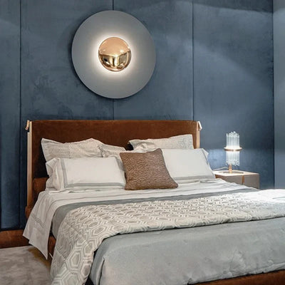 Chrome Wall Lamp - Minimalist UFO Shaped Light