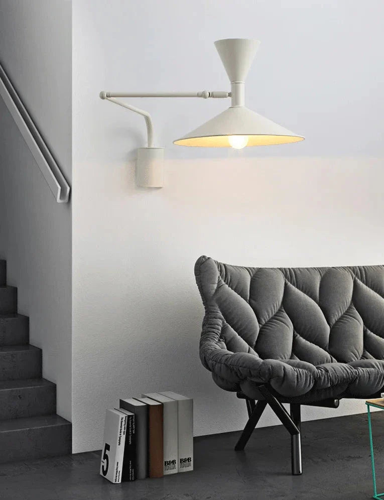 Swing Arm Wall Lamp - Industrial Plug In Sconce