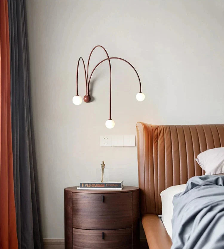 Italian Metal Wall Lamp - Modern 3 Branch Fixture
