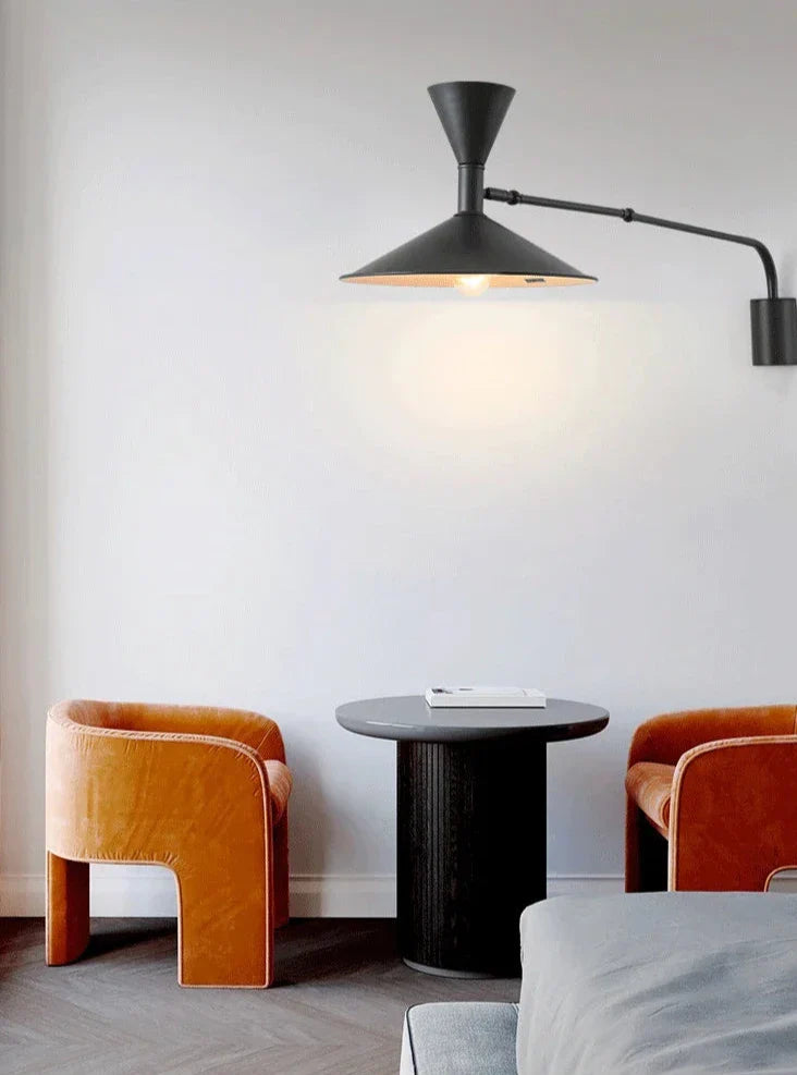 Swing Arm Wall Lamp - Industrial Plug In Sconce