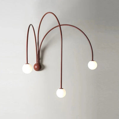 Italian Metal Wall Lamp - Modern 3 Branch Fixture
