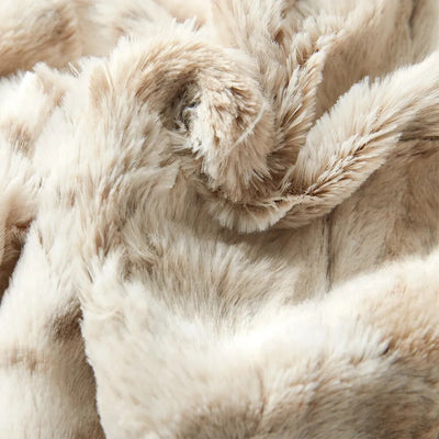 Leopard Throw Blanket - Heavy Patterned Cozy Plush 51x63