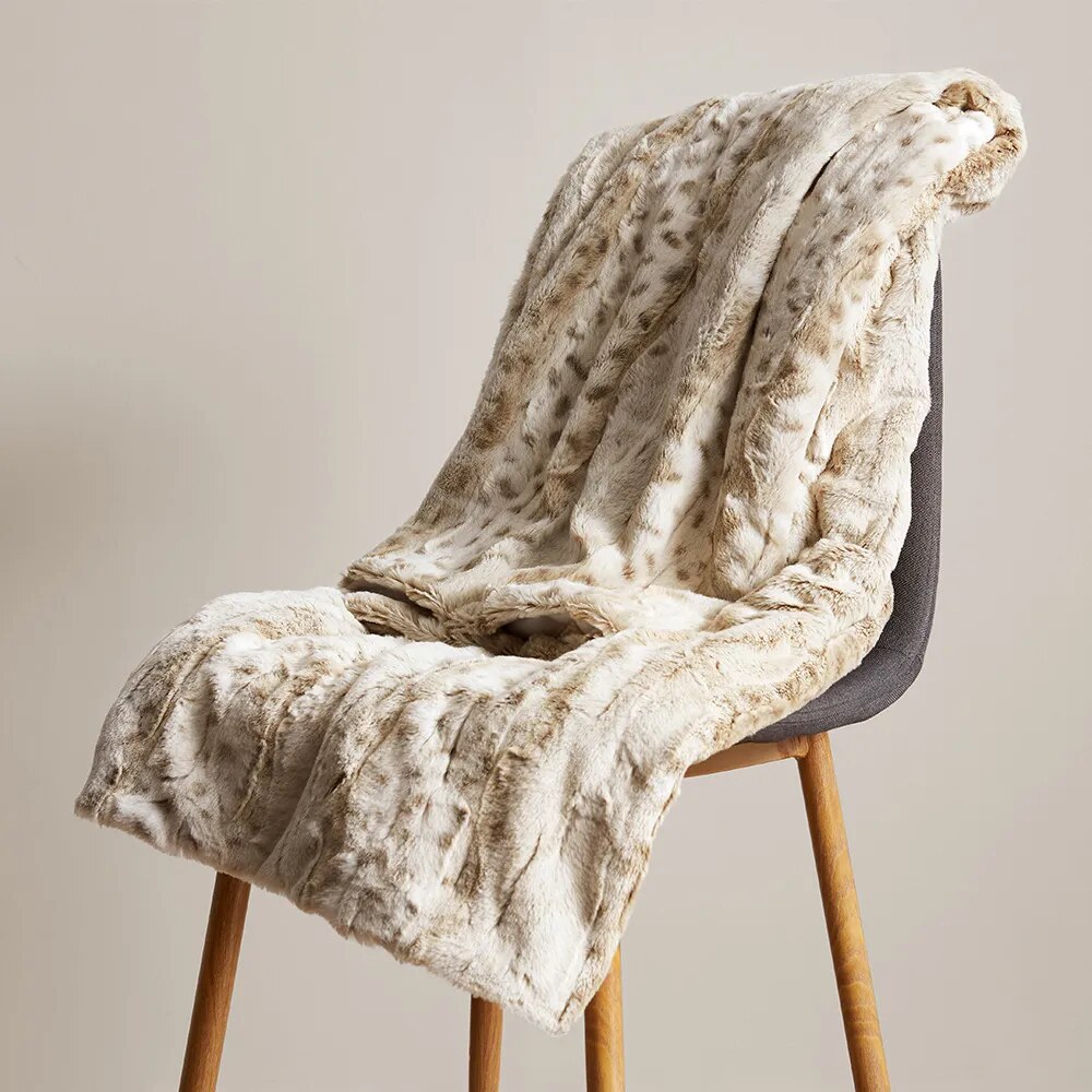 Leopard Throw Blanket - Heavy Patterned Cozy Plush 51x63