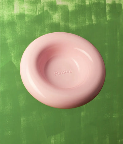 Pink ceramic bowl