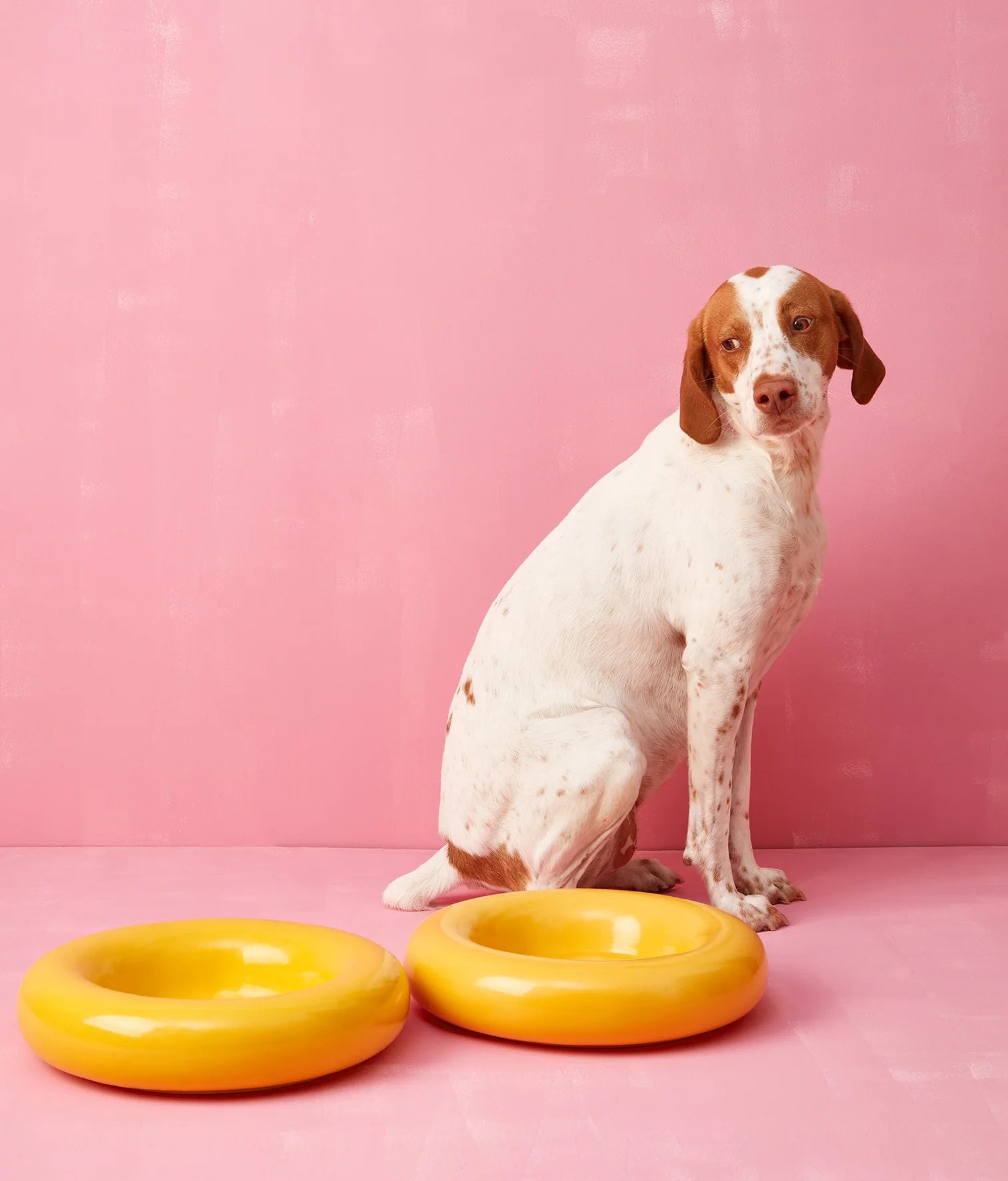 Yellow ceramic bowl