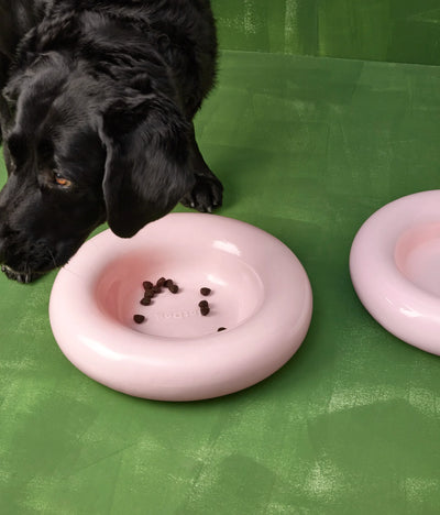 Pink ceramic bowl
