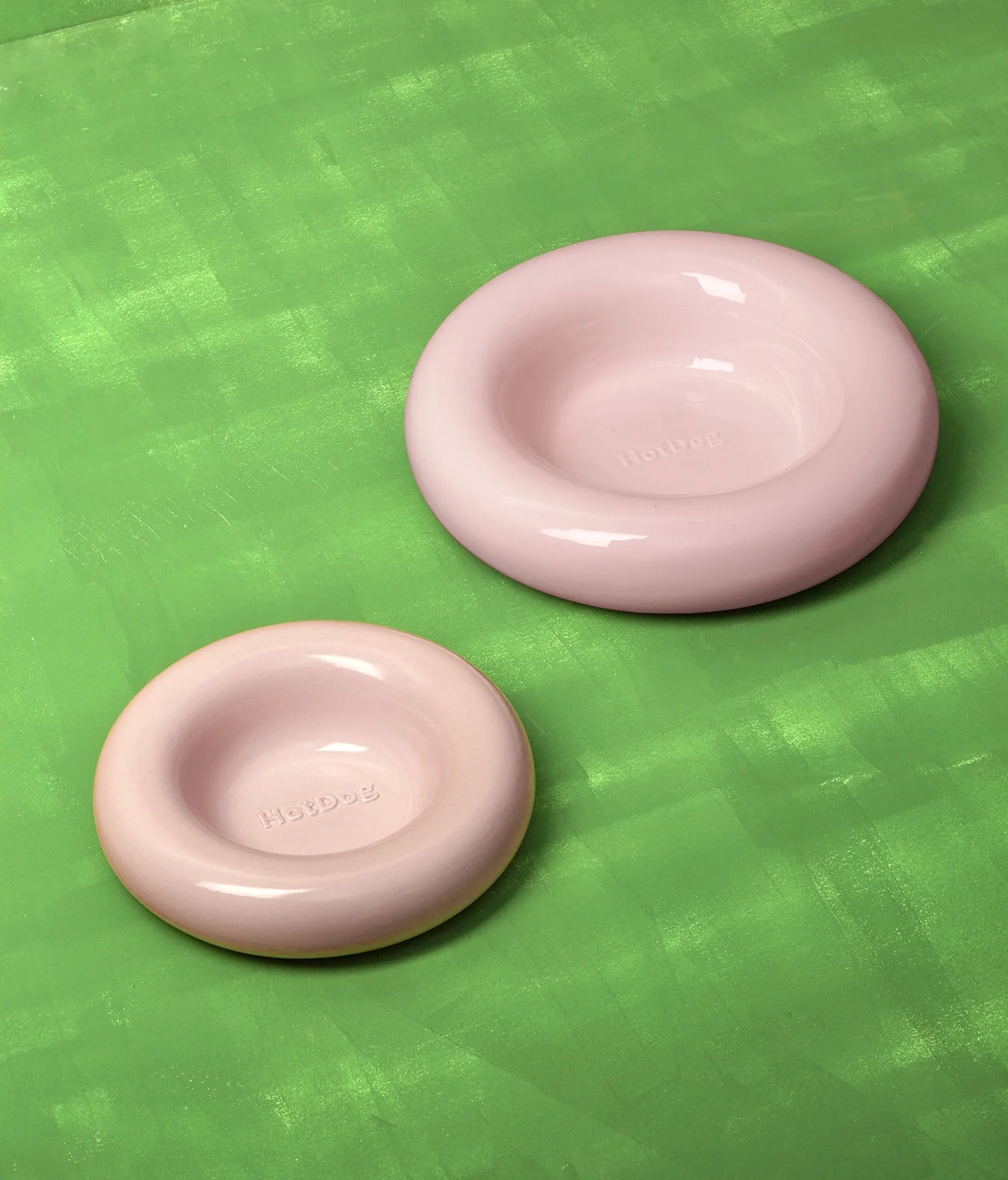 Pink ceramic bowl