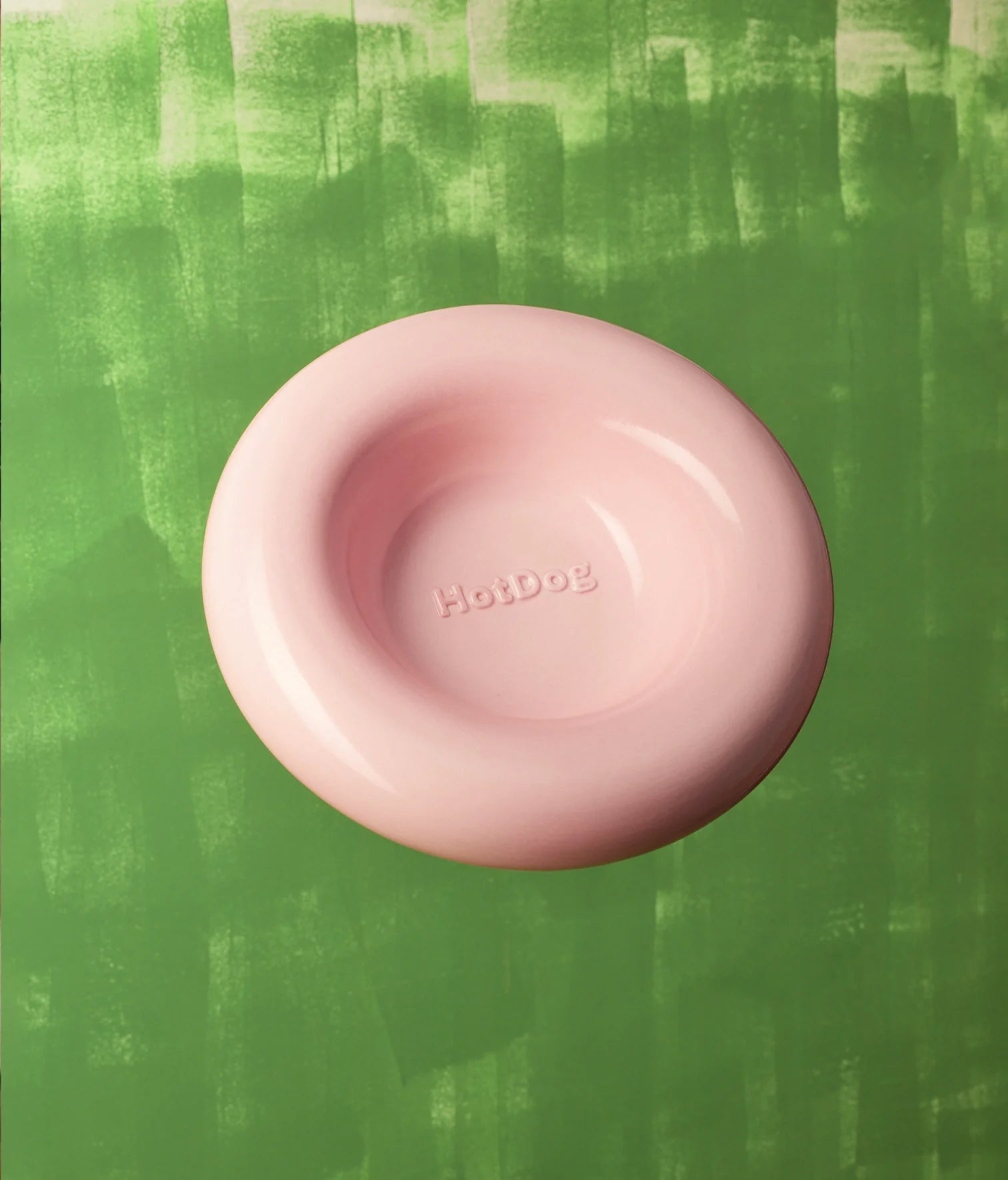 Pink ceramic bowl
