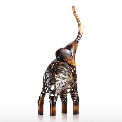 Metal Elephant Sculpture - Woven Metal Art Decor
