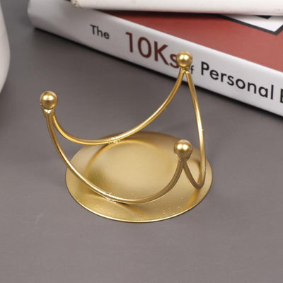 Iron Plate Candle Holder - Metal Minimalist Decor