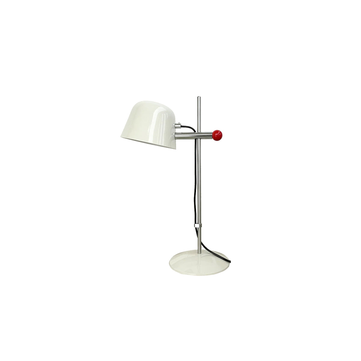 Retro Stainless Steel Lamp - Adjustable Mid Century Table Light