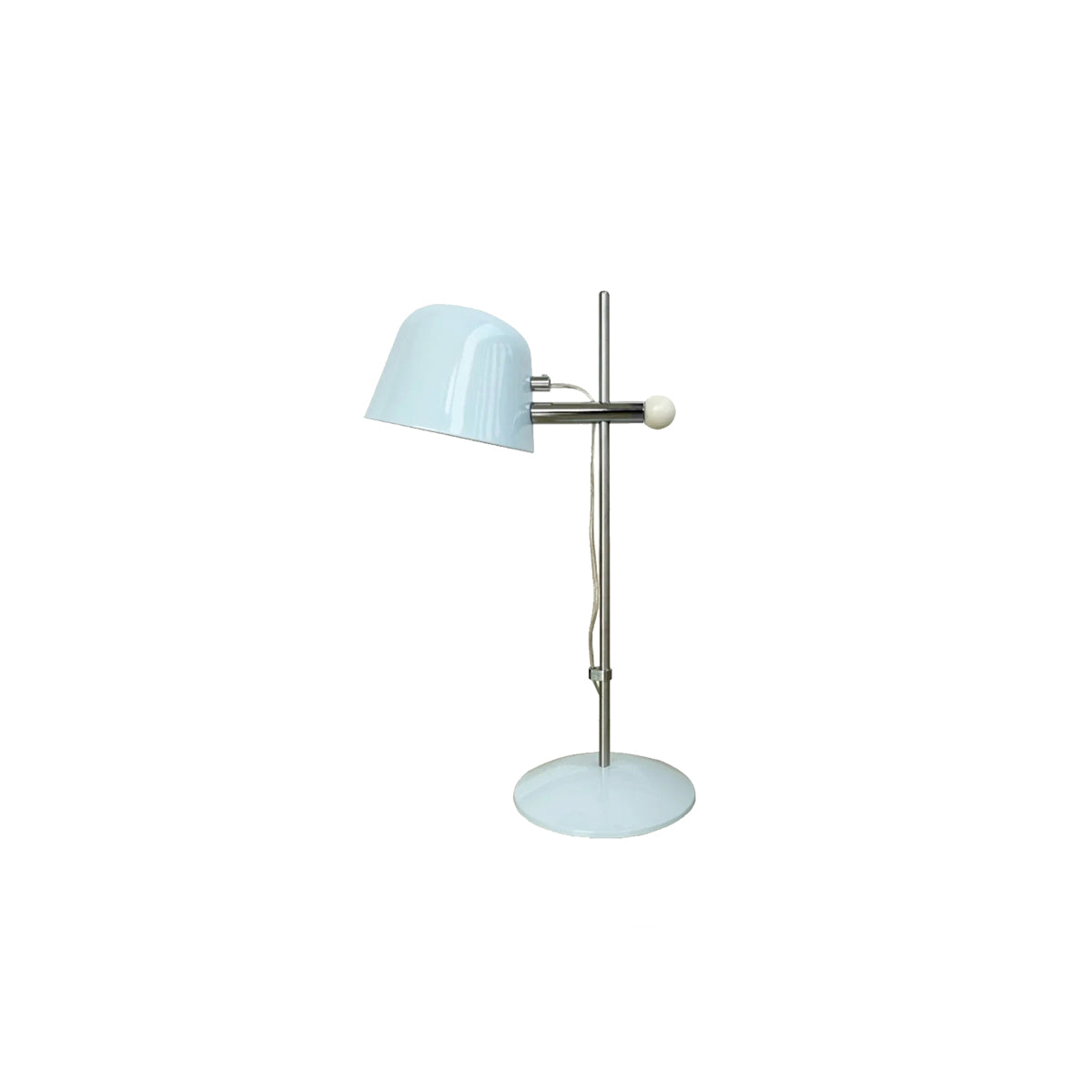 Retro Stainless Steel Lamp - Adjustable Mid Century Table Light