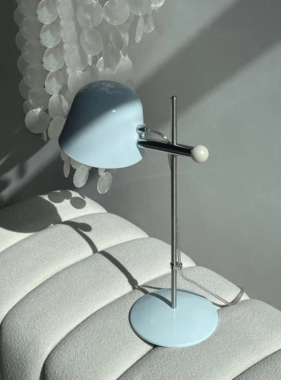 Retro Stainless Steel Lamp - Adjustable Mid Century Table Light