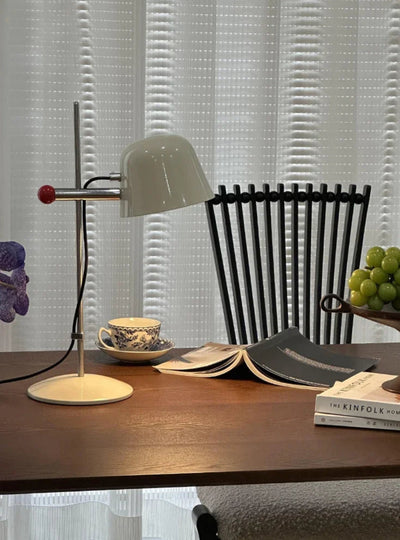 Retro Stainless Steel Lamp - Adjustable Mid Century Table Light
