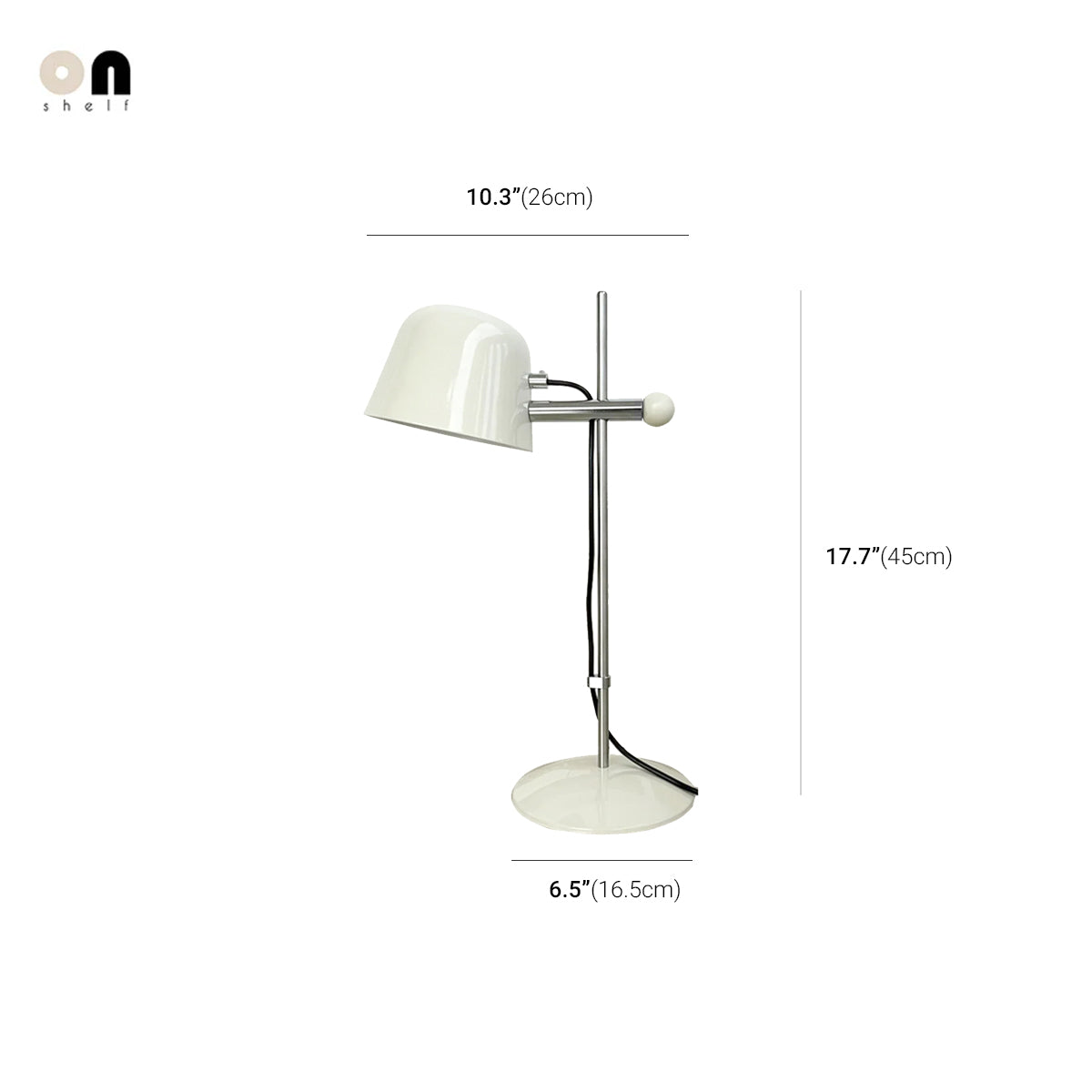 Retro Stainless Steel Lamp - Adjustable Mid Century Table Light