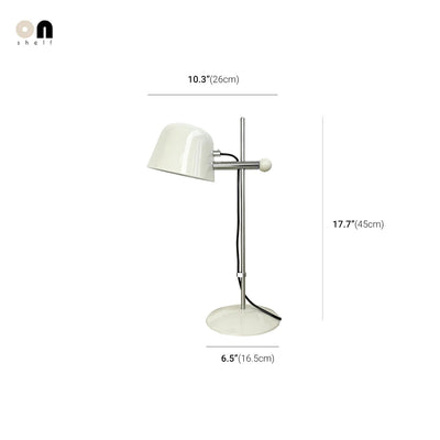 Retro Stainless Steel Lamp - Adjustable Mid Century Table Light