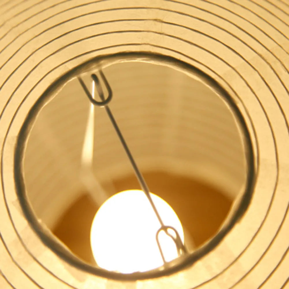 Rice Paper Lantern - Lightweight Japanese Cylinder Lamp