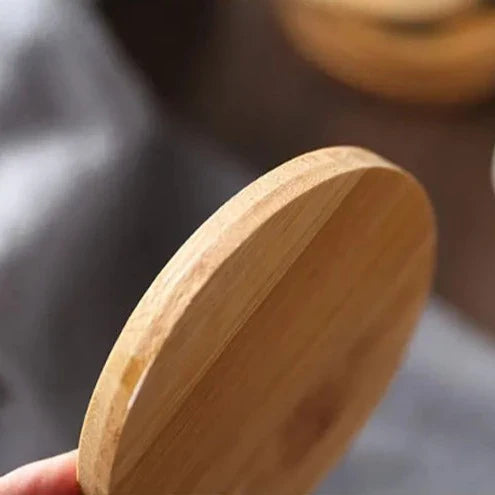 Epoxy Art Wooden Coaster - Beach Themed Bamboo Drink Accessory