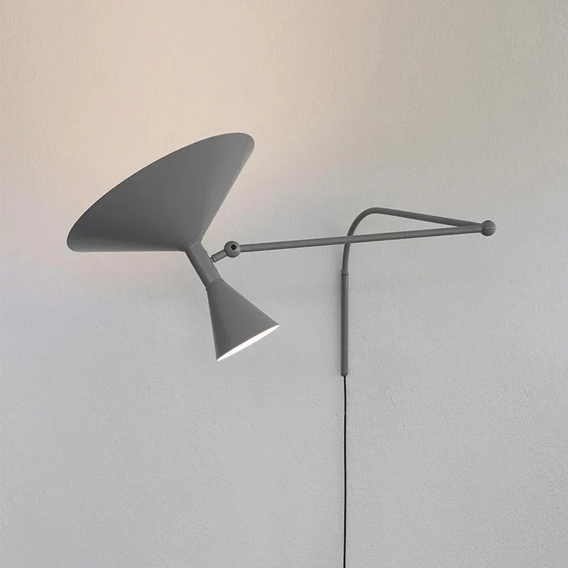 Swing Arm Wall Lamp - Industrial Plug In Sconce