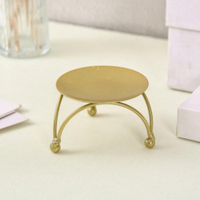 Iron Plate Candle Holder - Metal Minimalist Decor