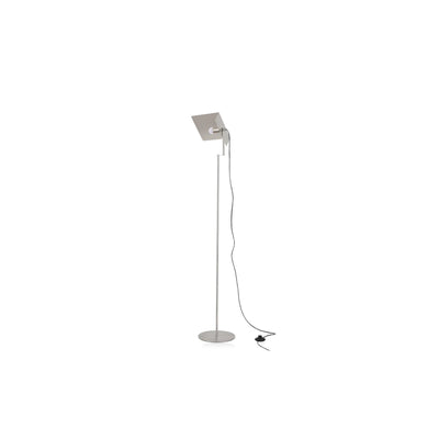 Industrial LED Floor Lamp - Stainless Steel Panel Luxury Lighting