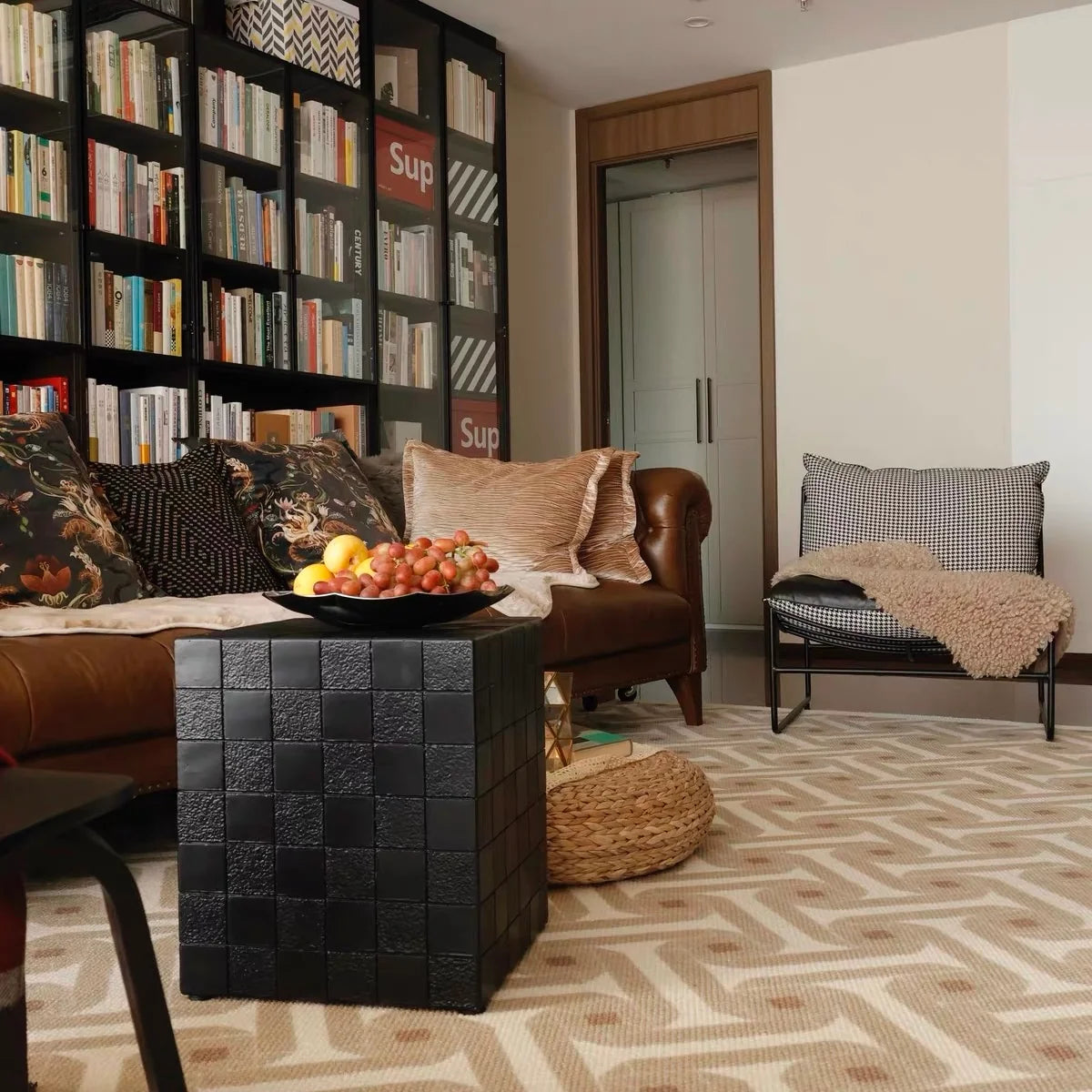 MONOLITH TILE | Mosaic Cube Side Table & Stool
