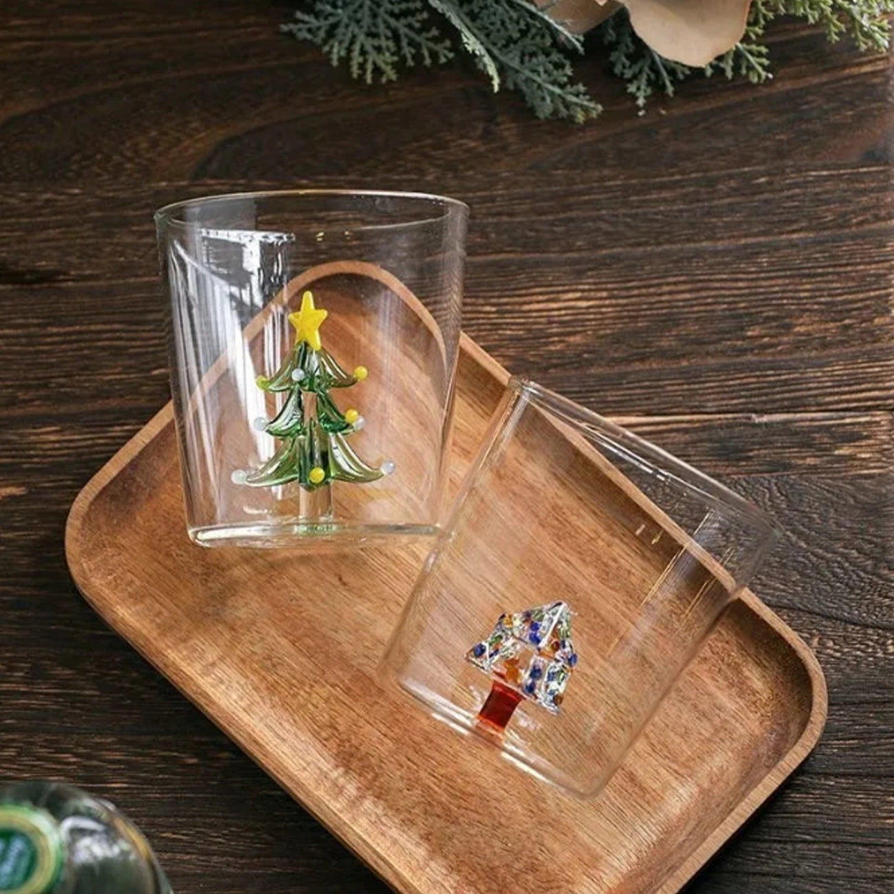 Christmas Tree Ornament - Ichendorf Style Glass Base 380ml Elegant Holiday Decor